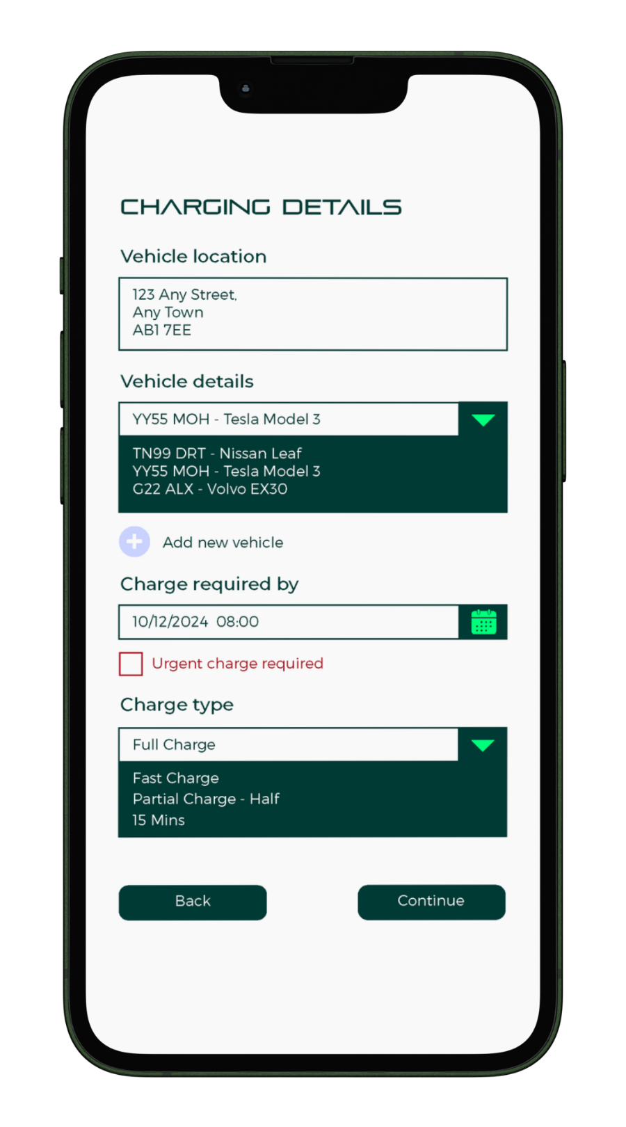 4 Topup-EV App Mock - Charge Details